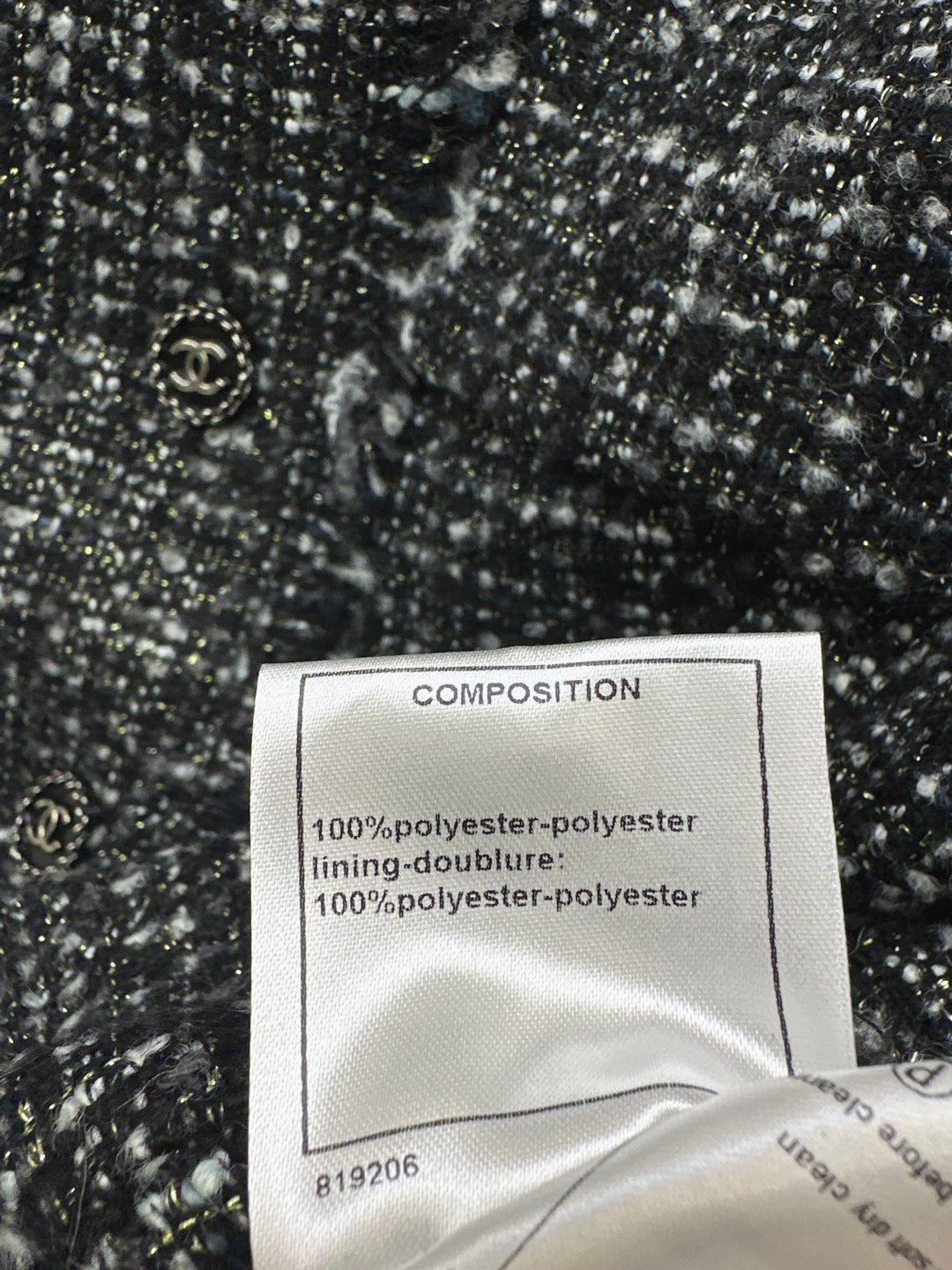 Chan 25fw tweed jacket