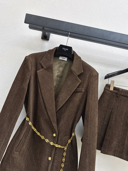 Celi 25fw blazer skirt set