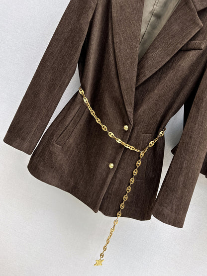 Celi 25fw blazer skirt set