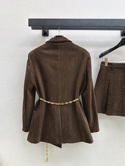 Celi 25fw blazer skirt set