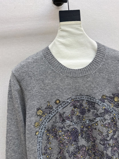 CD 25fw embroidery sweater