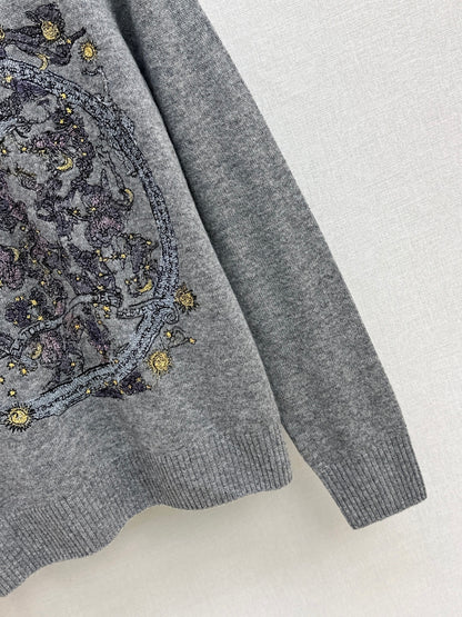 CD 25fw embroidery sweater