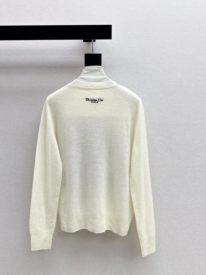CD 25fw embroidery sweater