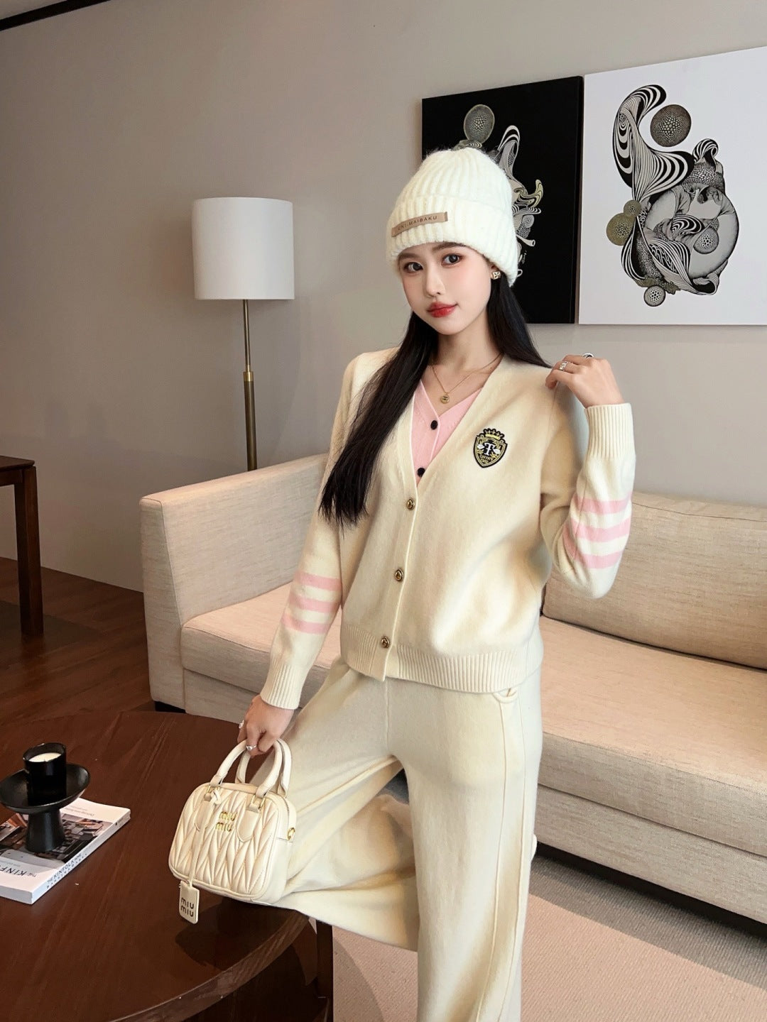 Thom 25fw wool sweater pants set