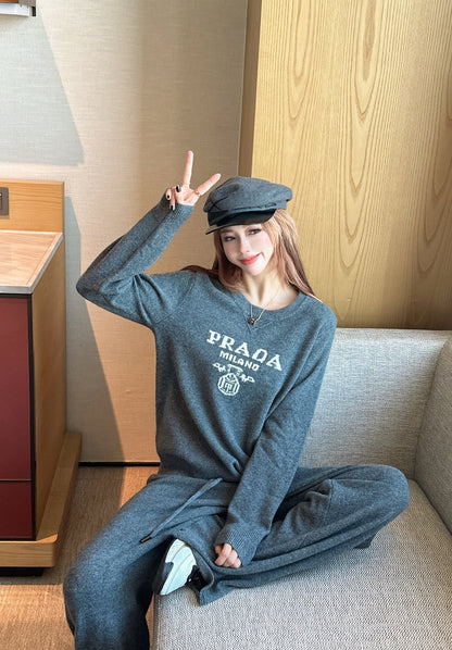 Pra 25fw sweater pants set