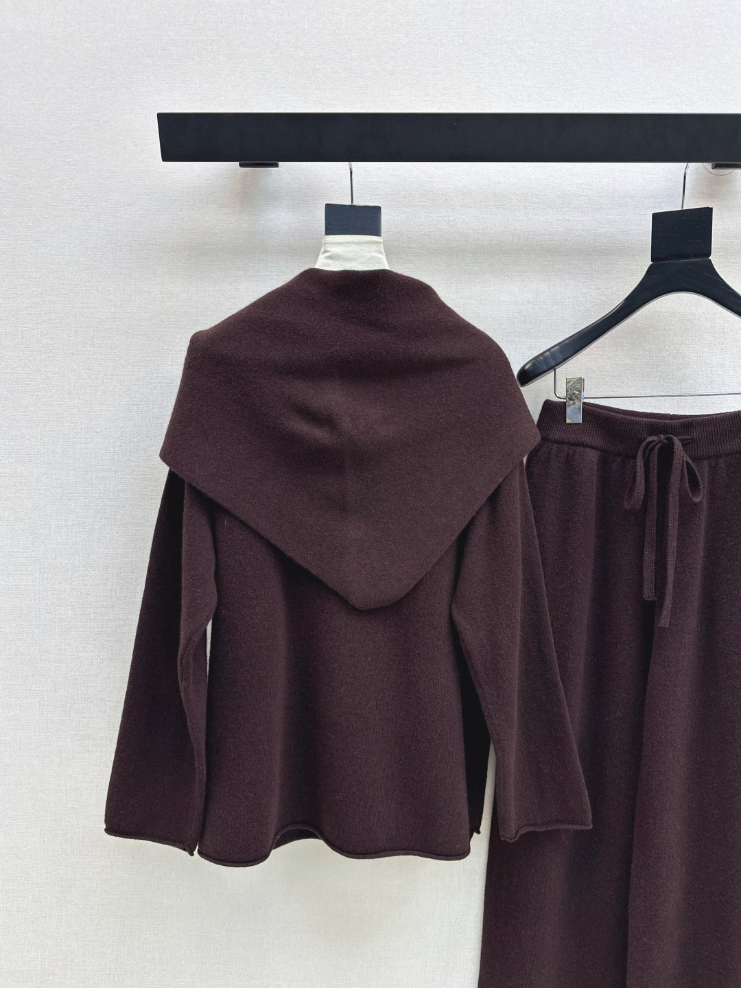 Max 25fw wool sweater+shawl wraps pants sets