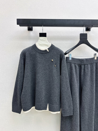 Loro 25fw sweater pants sets