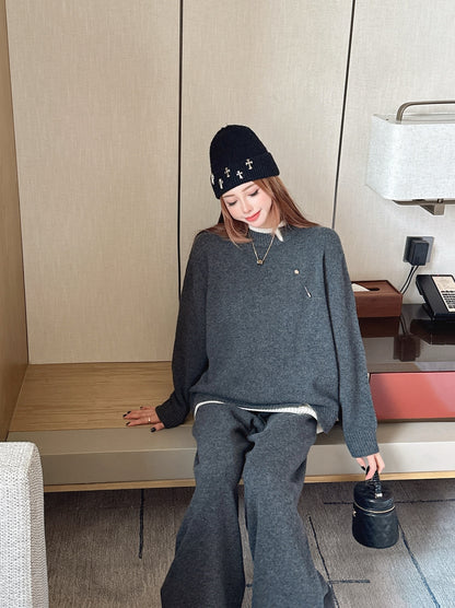 Loro 25fw sweater pants sets