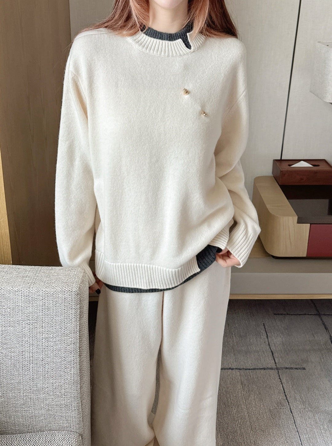 Loro 25fw sweater pants sets