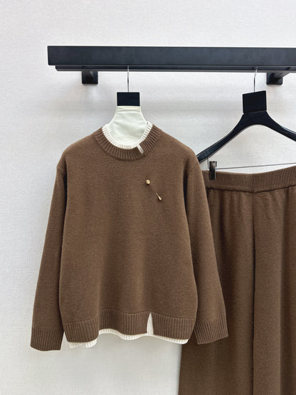 Loro 25fw sweater pants sets