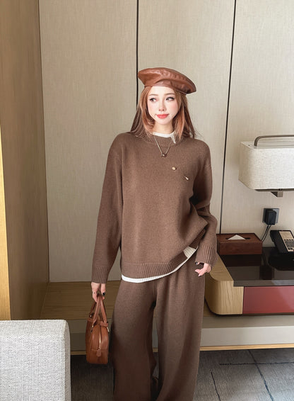 Loro 25fw sweater pants sets