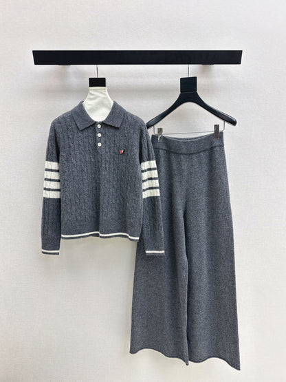 Thom 25fw sweater pants sets