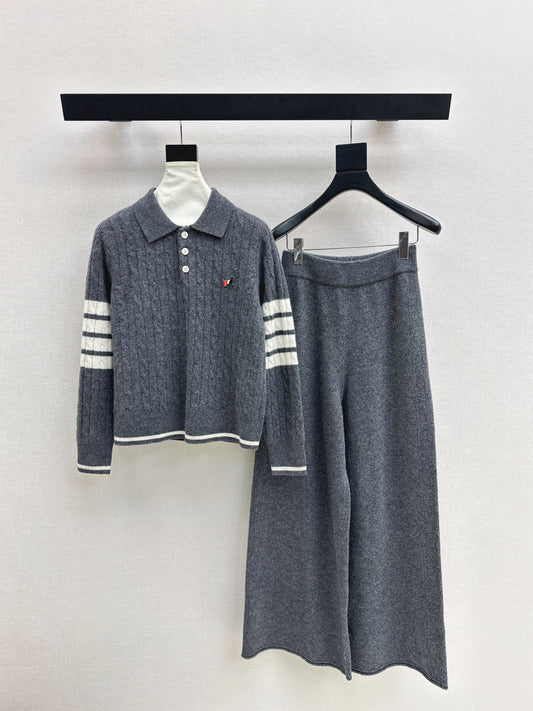 Thom 25fw sweater pants sets