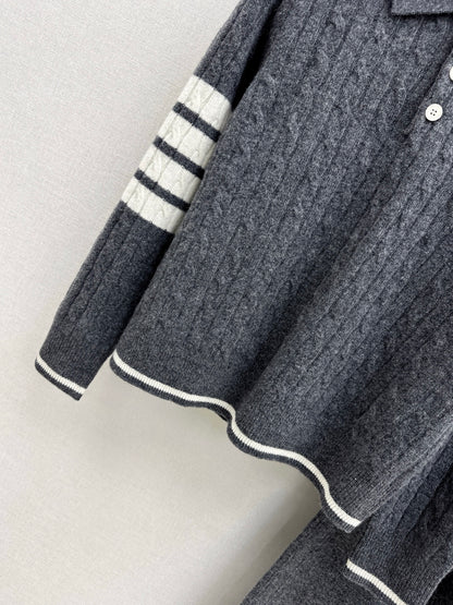 Thom 25fw sweater pants sets