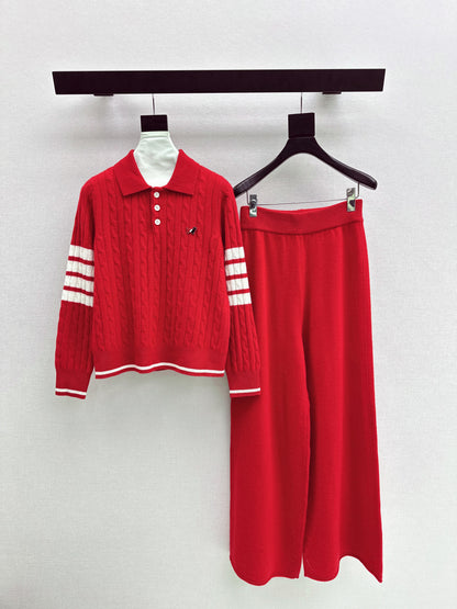 Thom 25fw sweater pants sets