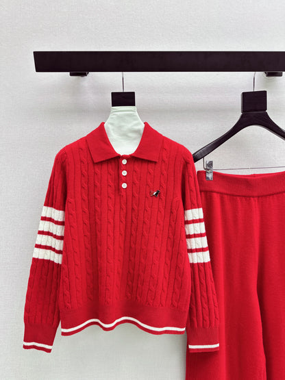 Thom 25fw sweater pants sets