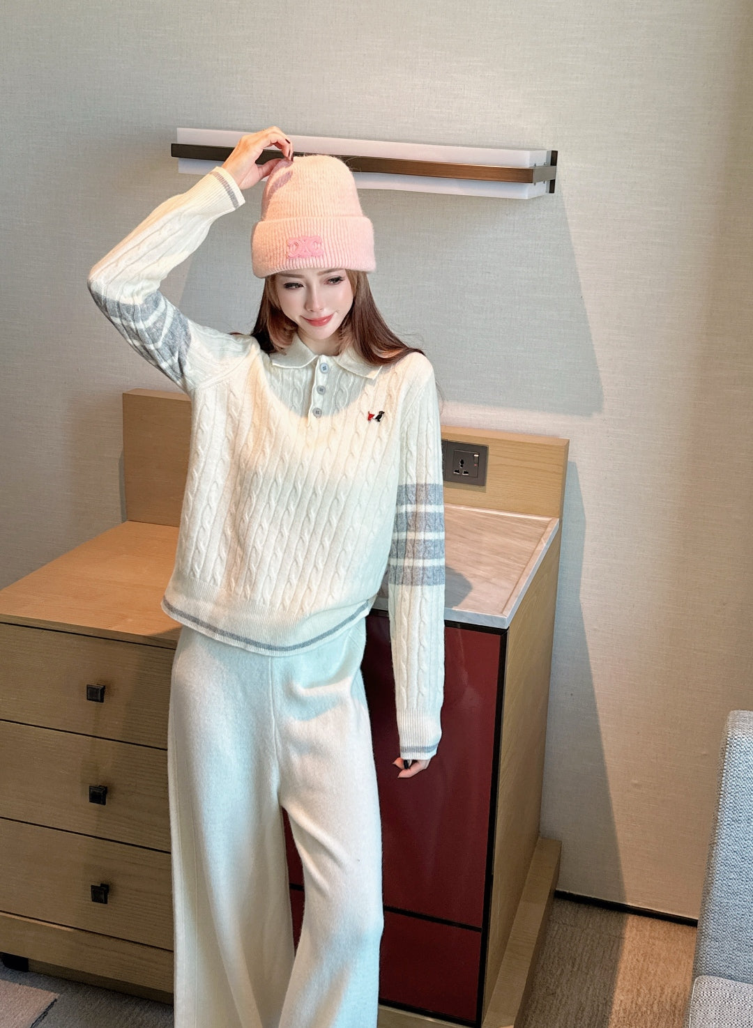 Thom 25fw sweater pants sets