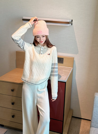 Thom 25fw sweater pants sets