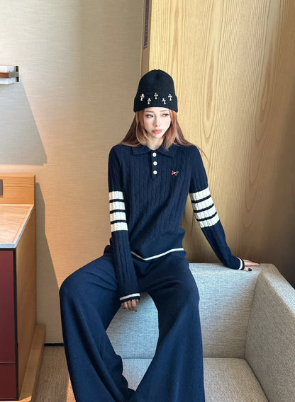 Thom 25fw sweater pants sets