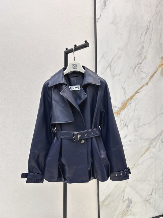 Loe 25fw leather jacket