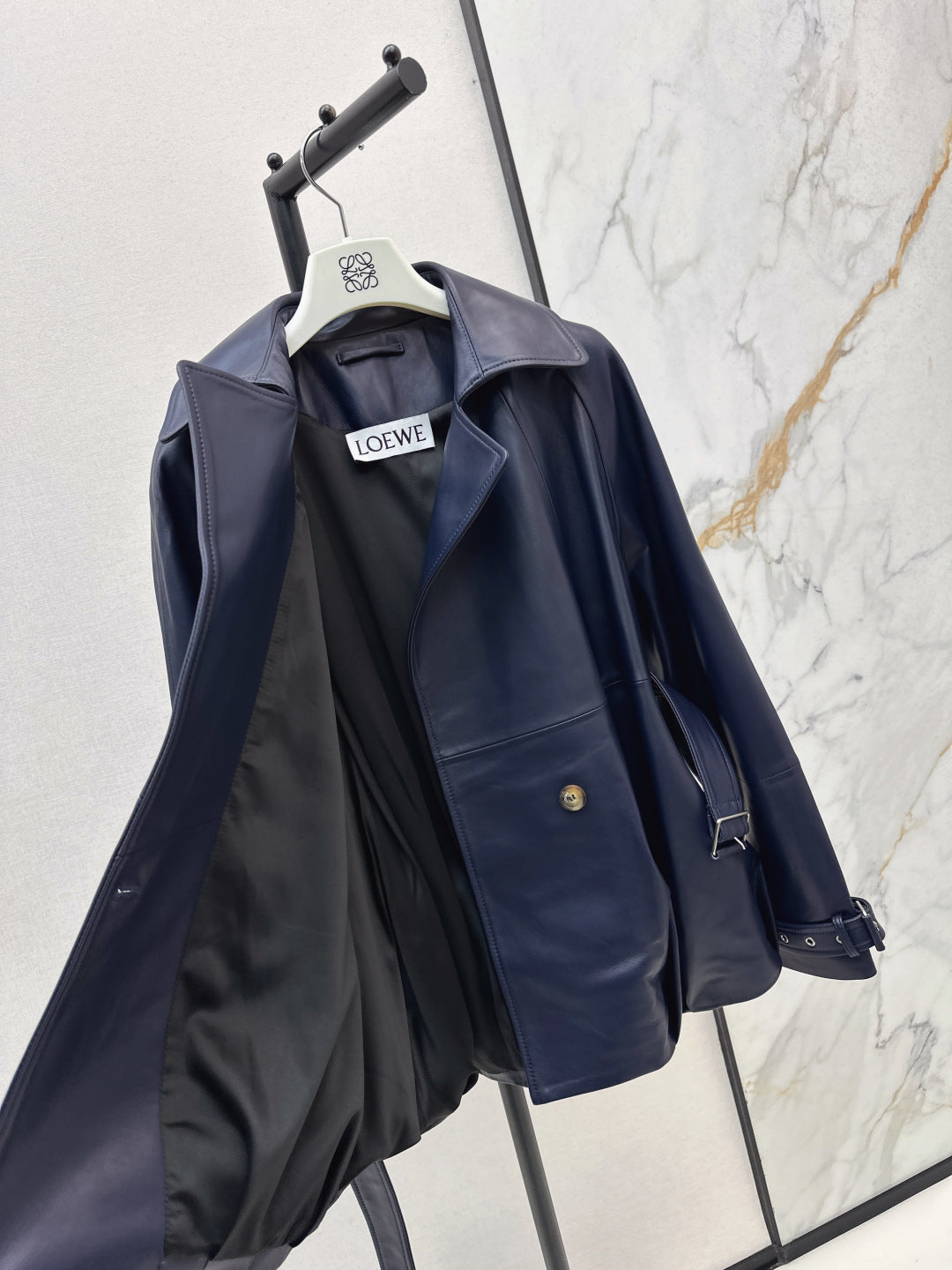 Loe 25fw leather jacket