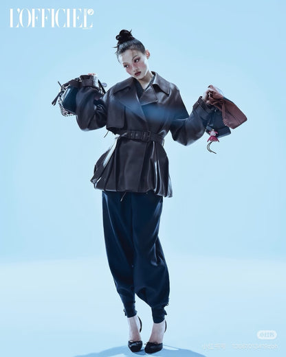 Loe 25fw leather jacket