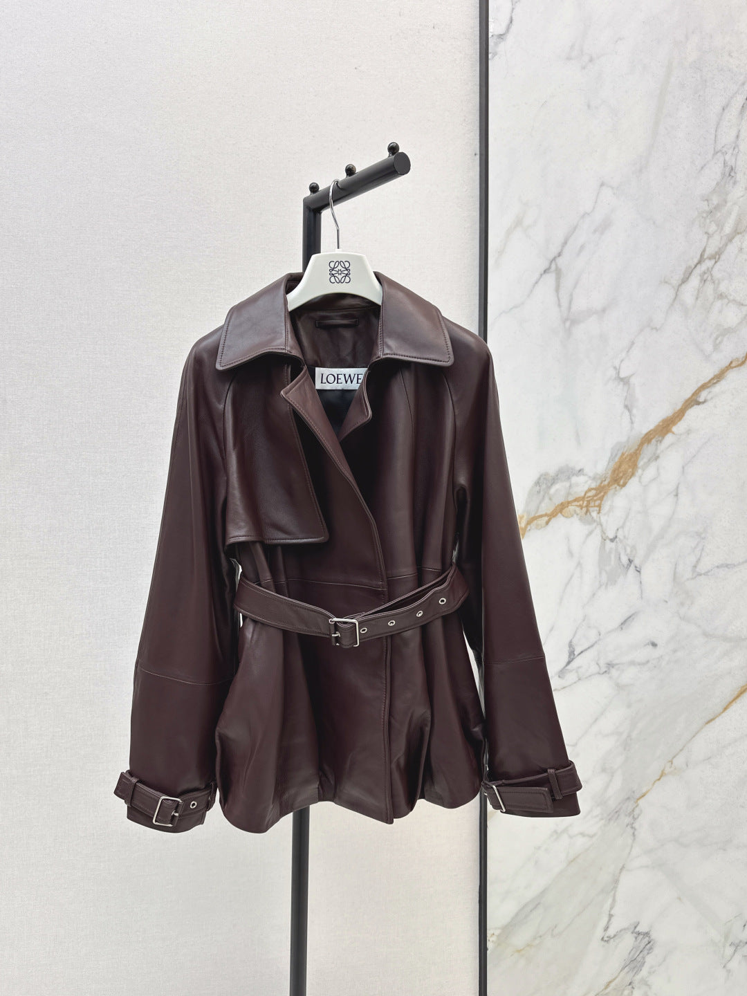 Loe 25fw leather jacket