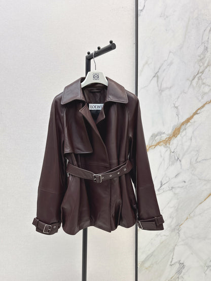 Loe 25fw leather jacket