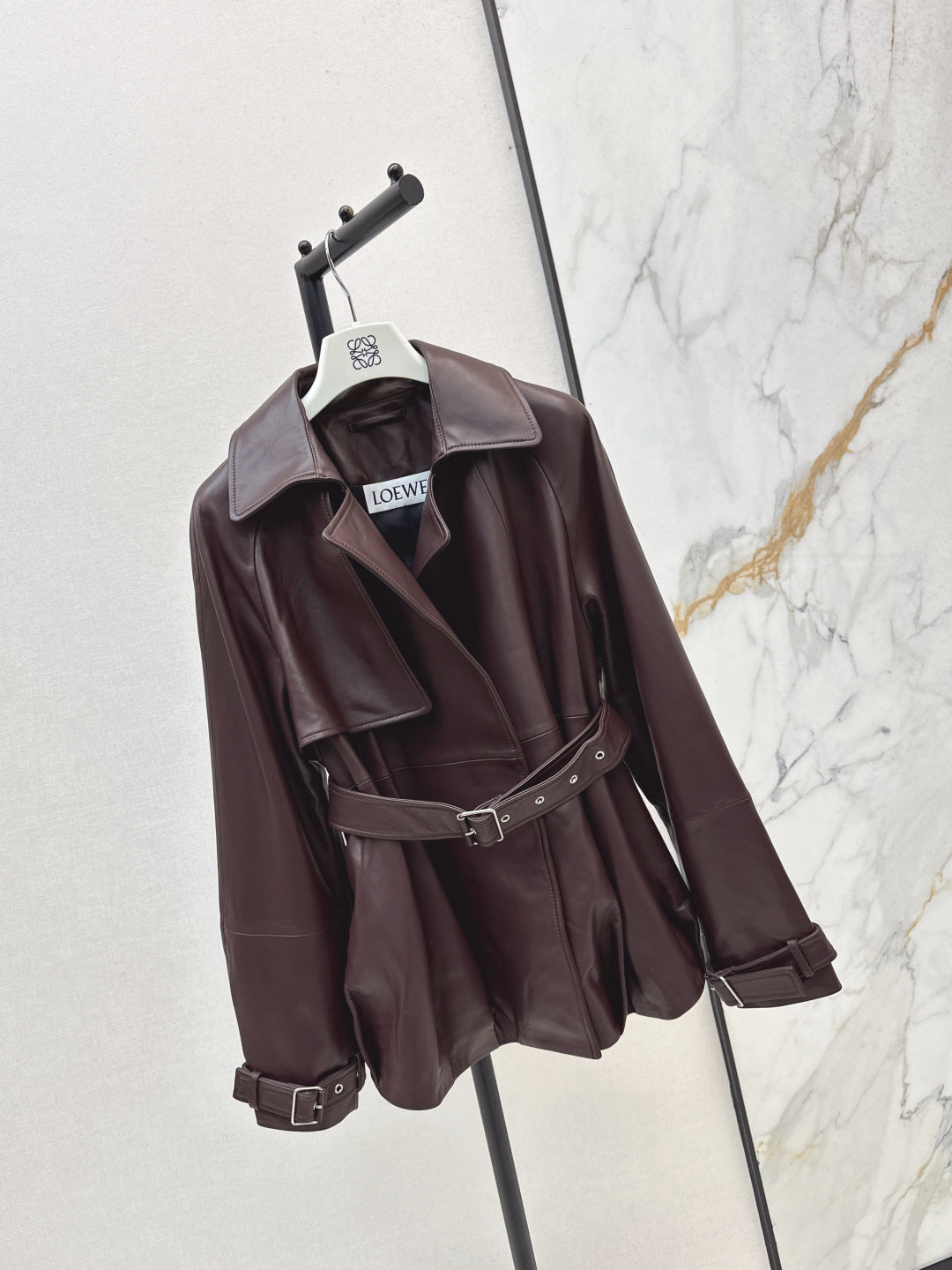 Loe 25fw leather jacket