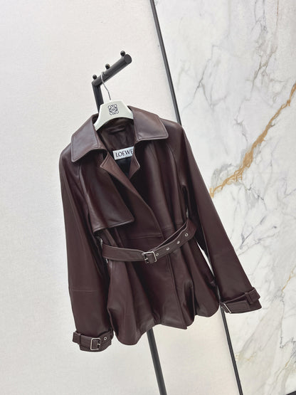 Loe 25fw leather jacket