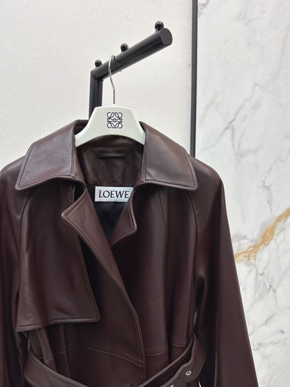 Loe 25fw leather jacket