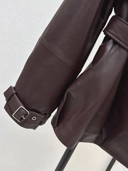 Loe 25fw leather jacket