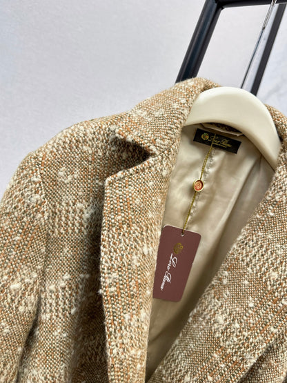 Loro 25fw plaid jacket