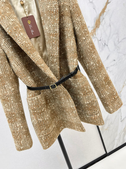 Loro 25fw plaid jacket