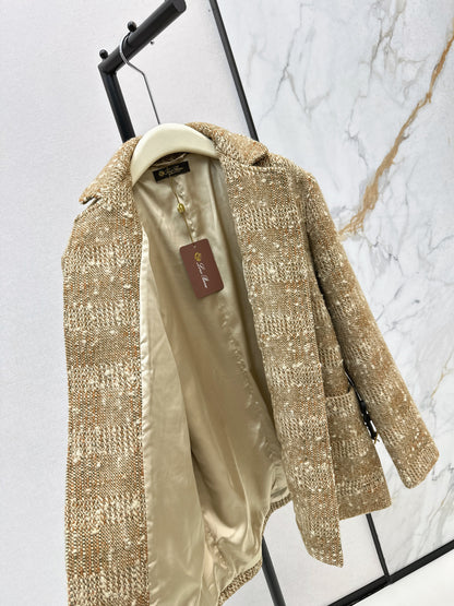 Loro 25fw plaid jacket