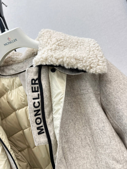 Monc 25fw hooded down jacket