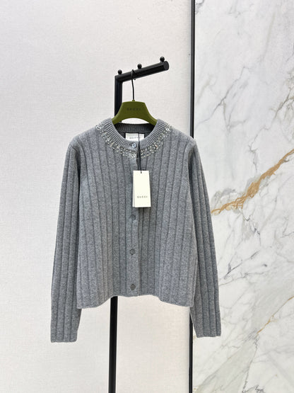 Guc 25fw british style cardigan