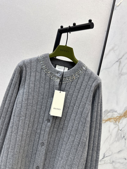 Guc 25fw british style cardigan