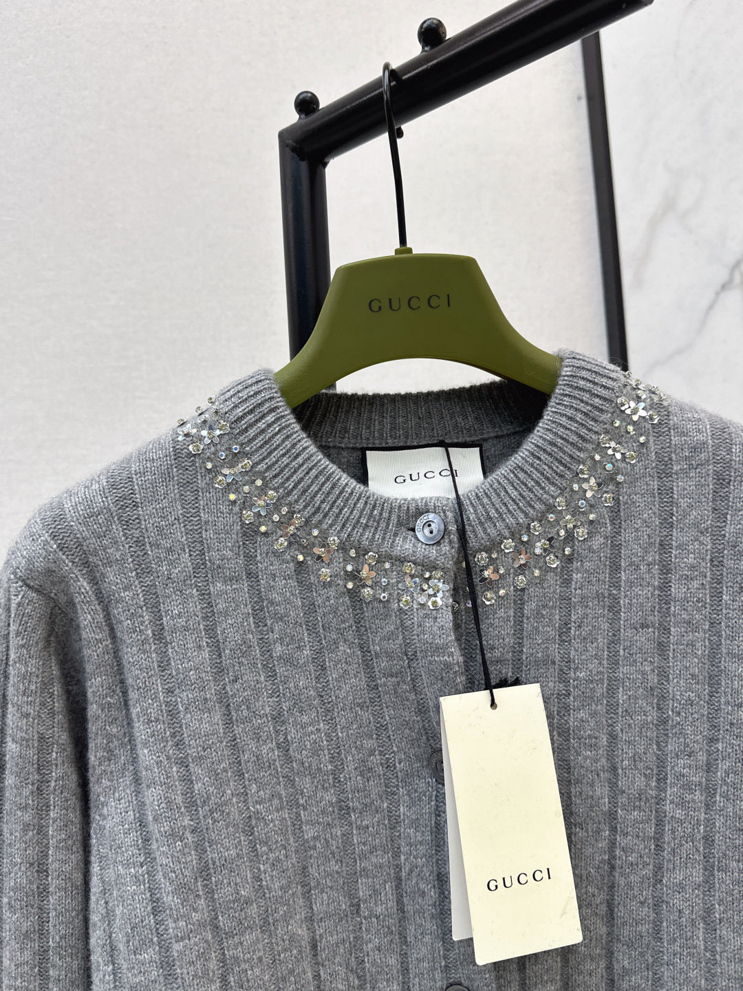 Guc 25fw british style cardigan