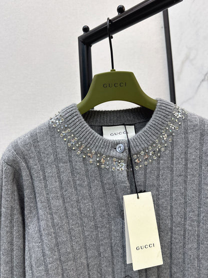 Guc 25fw british style cardigan