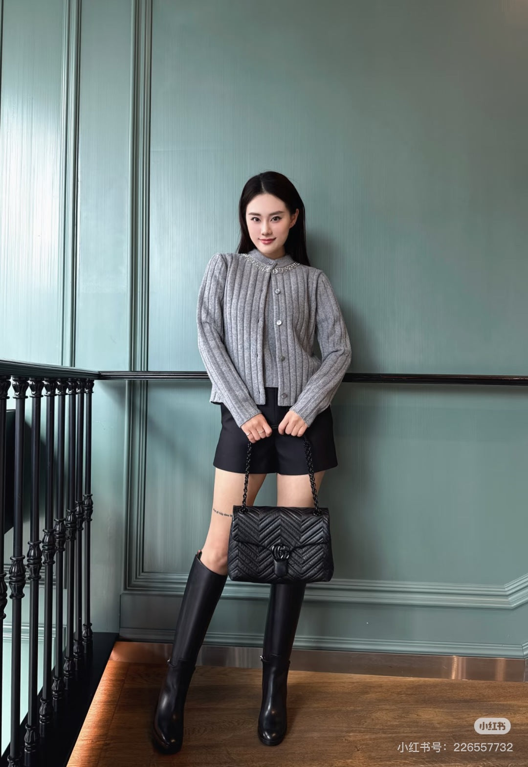 Guc 25fw british style cardigan