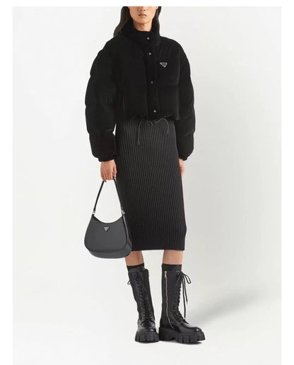 Pra 25fw velvet detachable down jacket