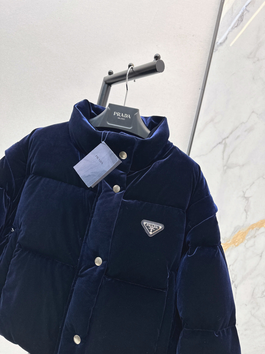 Pra 25fw velvet detachable down jacket