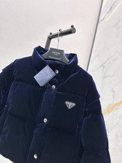 Pra 25fw velvet detachable down jacket