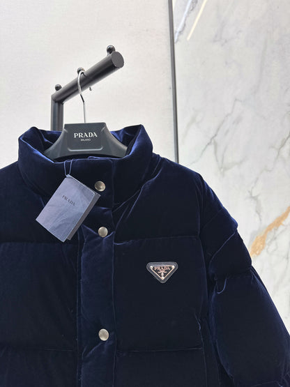 Pra 25fw velvet detachable down jacket