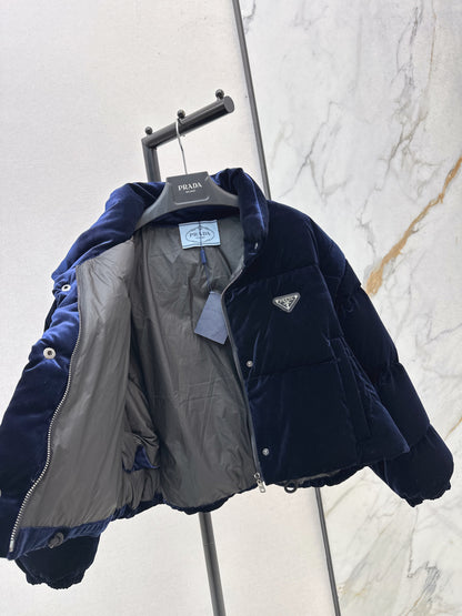 Pra 25fw velvet detachable down jacket