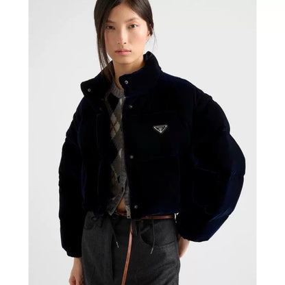 Pra 25fw velvet detachable down jacket