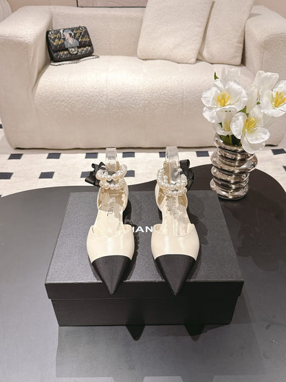 Chan 25fw slingback flats