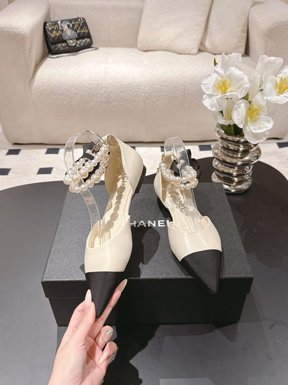 Chan 25fw slingback flats
