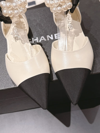 Chan 25fw slingback flats
